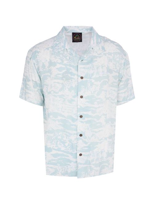 Camicia uomo manica corta con fantasia all-over MAUNA KEA | MKU142HPG